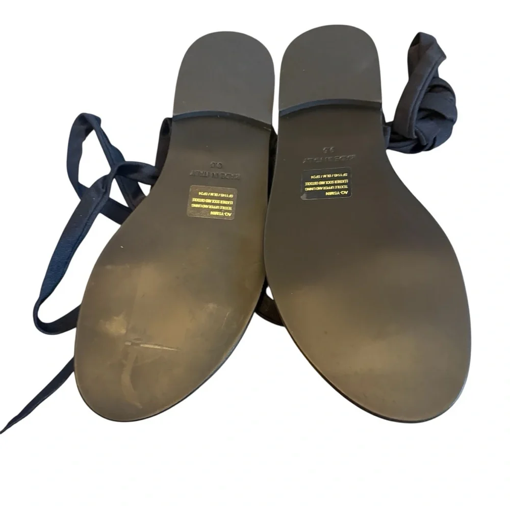 Aqua Liat Baruch Yasmin Black Sandal Size 9.5 - Picture 4 of 5